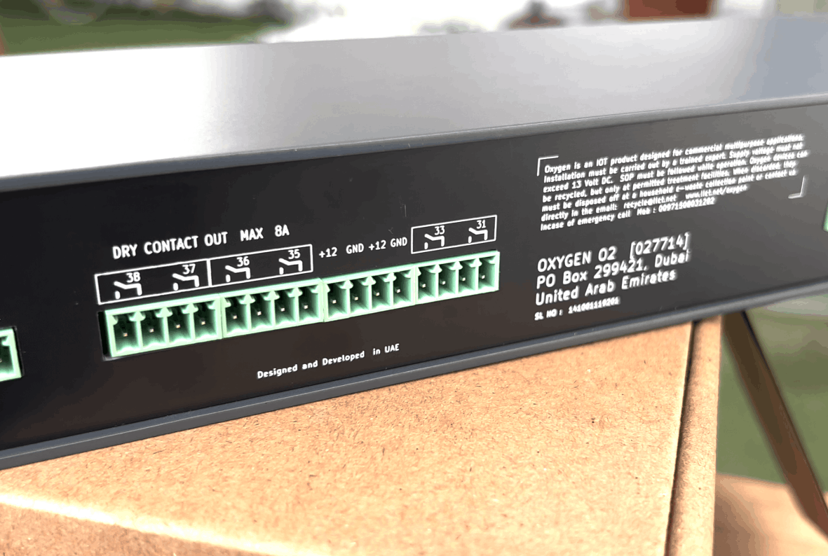 Oxygen. Industrial monitoring system
